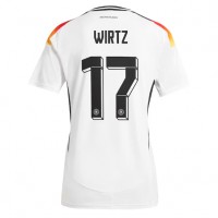 Camiseta Alemania Florian Wirtz #17 Primera Equipación Replica Eurocopa 2024 para mujer mangas cortas